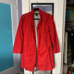 Marc Jacobs Red Trench Coat